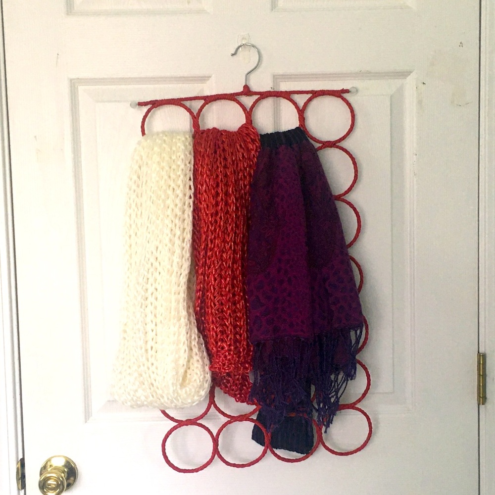 Scarf and scarf rack bundle